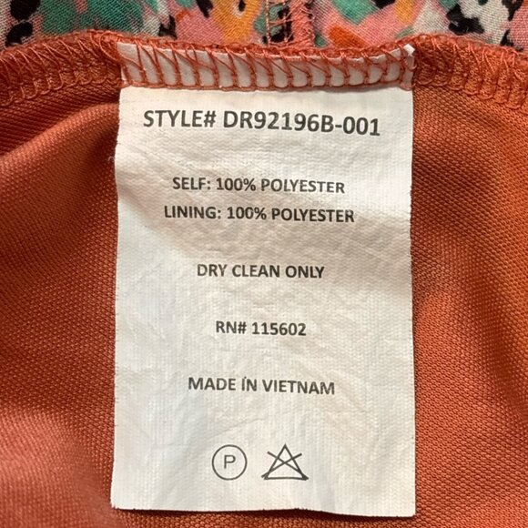 Floral Sleeveless Mini Dress Large Boho Halter Neck Sundress Festival Garden - Picture 15 of 16